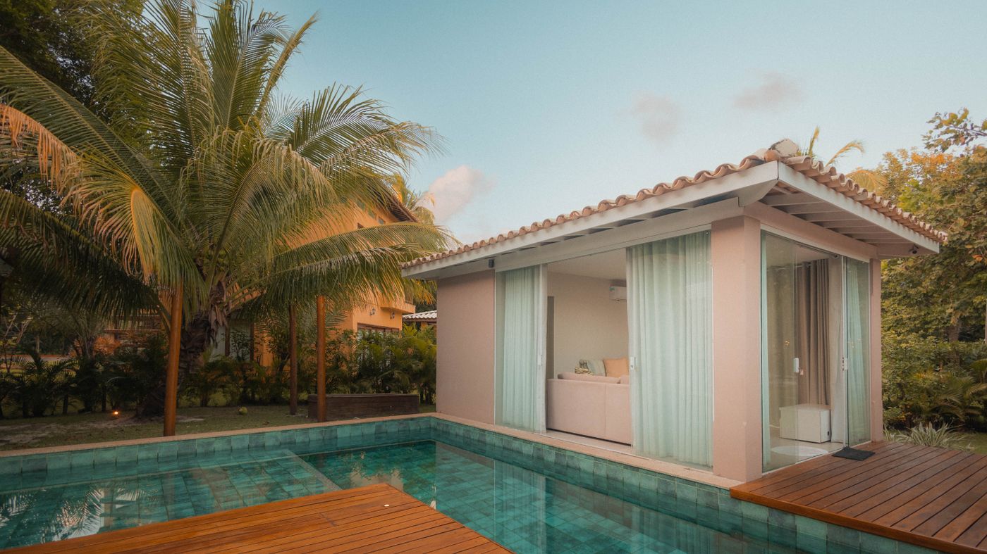 Casa tropical con piscina